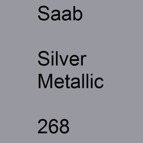 Saab, Silver Metallic, 268.